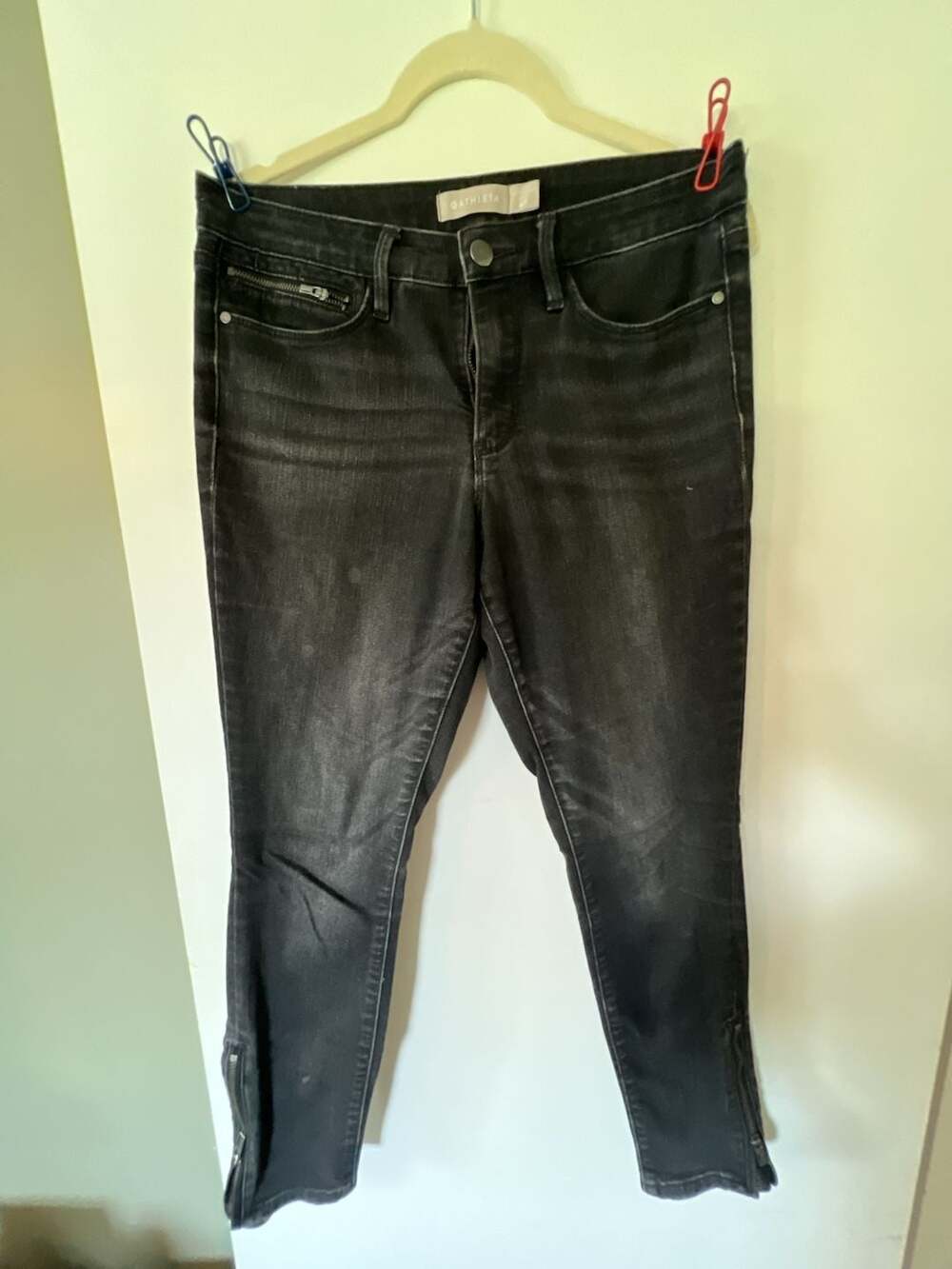 Athleta Sculptek Ultra Skinny Ankle Zip Jeans, Women's Size 6P, Black